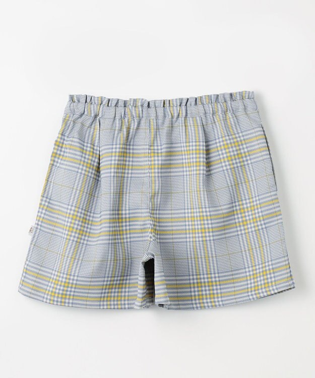 組曲 KIDS 【150-160cm】Chocolat de check キュロット ブルー×グレー系4
