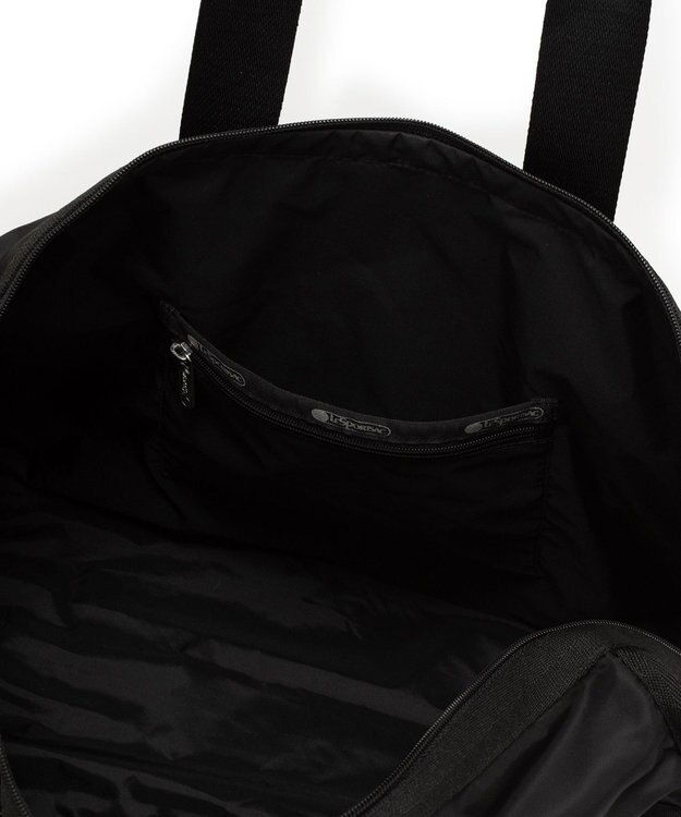 LeSportsac DELUXE MED WEEKENDER MH/ロゴジャガードブラックスナイデル ロゴジャガードブラックスナイデル