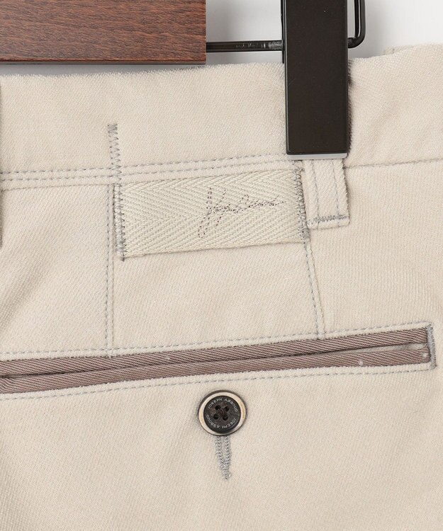 JOSEPH ABBOUD 【ウエストも伸びる！/2WAYストレッチ/暖かい/オーガニック】オーガニックコットン ウオーム パンツ ベージュ系