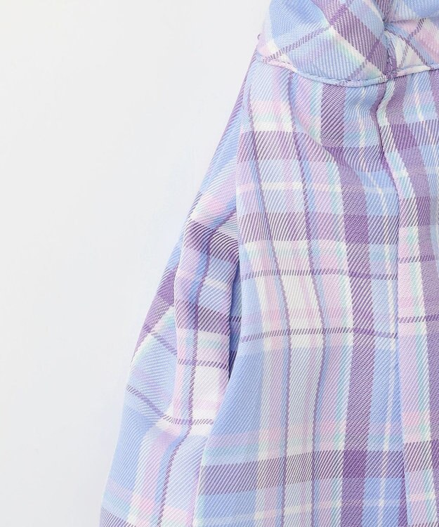 ANY KIDS プリーツ スカパン サックスブルー×チェック