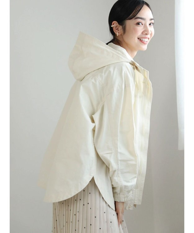 Green Parks 撥水加工　2WAYゆったりブルゾン Ecru