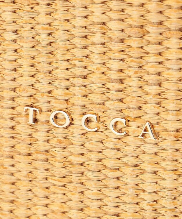 TOCCA BICOLOR RIBBON BASKET かごバッグ ベージュ(ピンクリボン)