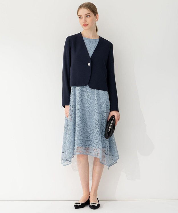 23区 【APPLAUDIR】ビジューフラットパンプス ブラック系