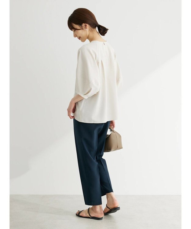 Green Parks 接触冷感　テーパードパンツ Light Beige