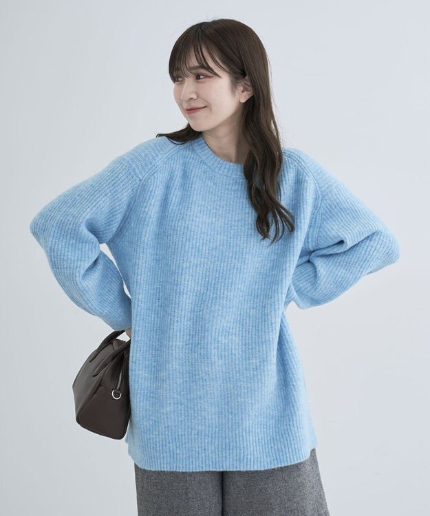 Green Parks ｆｕｗａっと　畦チュニック Blue