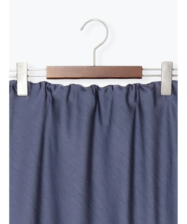 Te chichi バイアスサテンスカート グレー