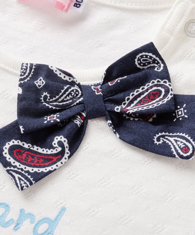 MIKI HOUSE HOT BISCUITS 【80-110cm】 ペイズリー柄 ワンピース 白