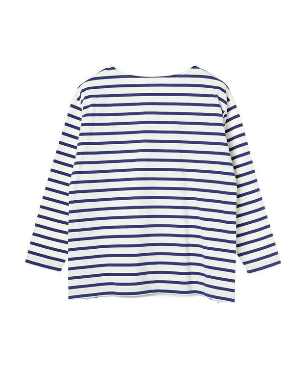 earth music&ecology ボーダーカットソーチュニック Blue