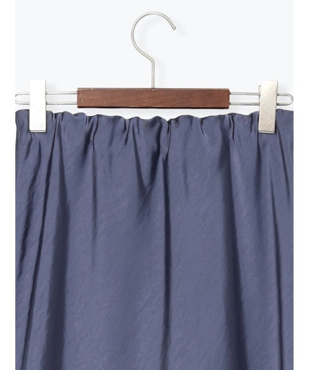 Te chichi バイアスサテンスカート グレー