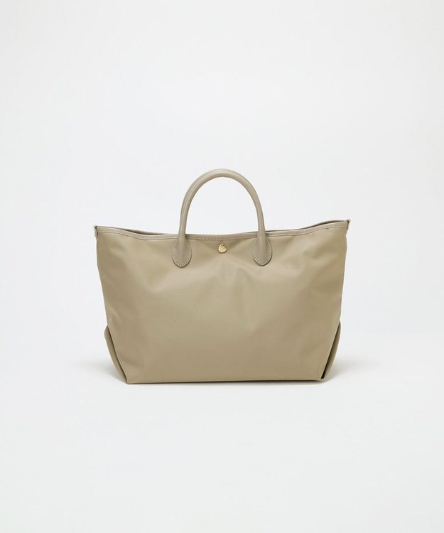 TOPKAPI 【Breath TOPKAPI】ナイロン レザーハンドル シンプル トートバッグ / 軽量 / A4対応 グレージュ