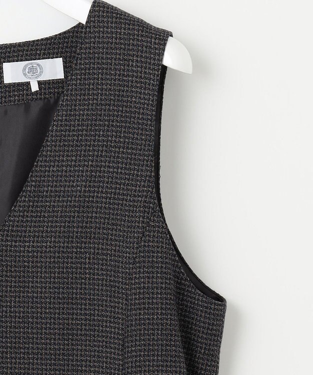 J.PRESS LADIES L T/W 杢 ライトツイード ジャンパースカート ネイビー系3