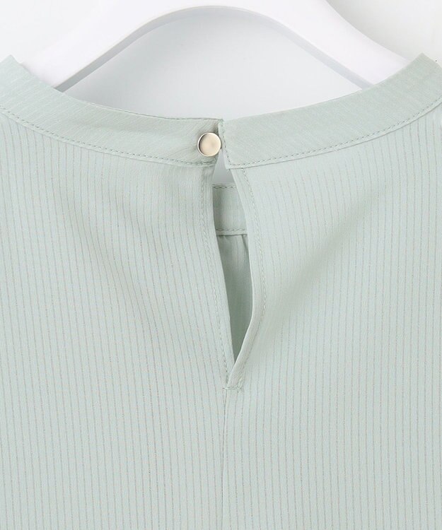 ANY SIS 【洗える】シアーストライプ ブラウス ミント