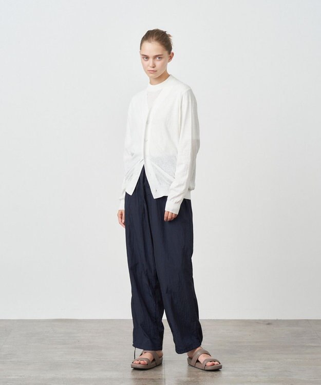 ATON HAND DYE NYLON | オーバーパンツ - UNISEX NAVY