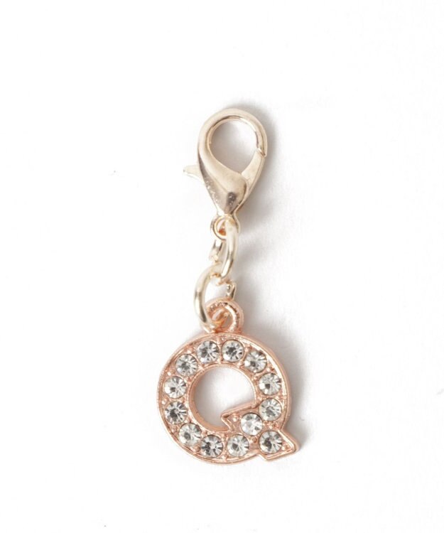 WEGO 【痛バ＆推し活グッズ】ゴールドビジューアルファベットDIYチャーム15ｍｍ 柄17