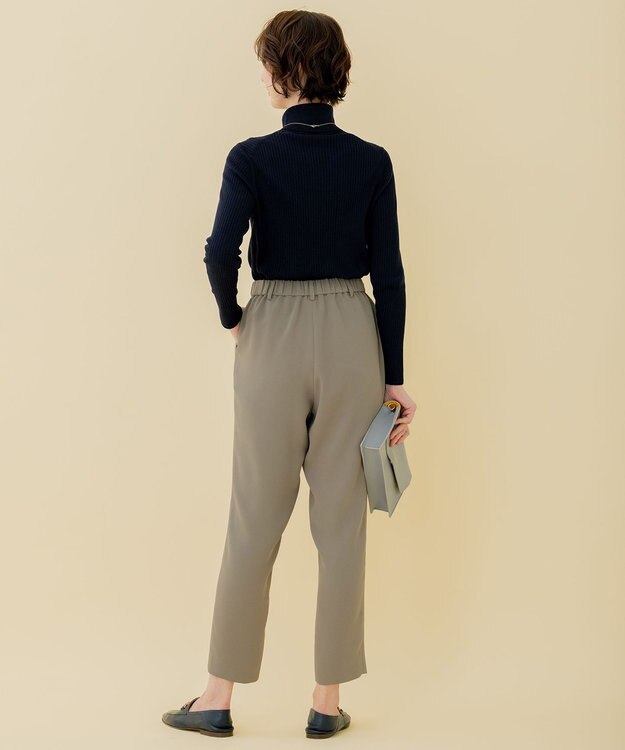 自由区 L 【WEB限定/セット着用可】セミウーステッド タートルネック ネイビー系