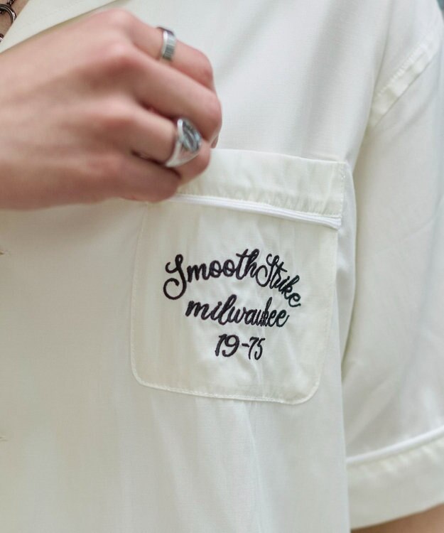 WEGO 【ユニセックス着用ITEM】ボーリングシャツ（SS） ホワイト
