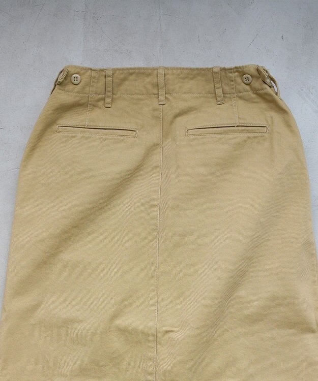caqu M45 Chino skirt キレイめチノスカート khaki