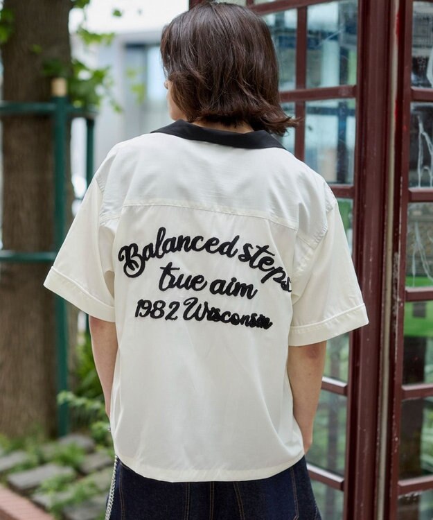 WEGO 【ユニセックス着用ITEM】ボーリングシャツ（SS） ホワイト
