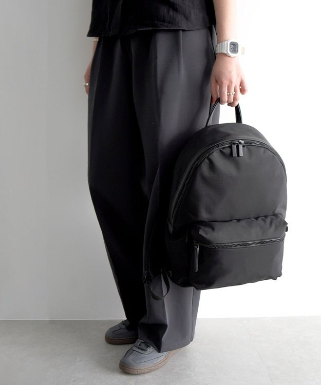 ACE BAGS & LUGGAGE ace. レノウ ビジネスリュック A4サイズ 13.3インチPC収納 2気室 ミニポーチ 20101 エース ジェットブラック