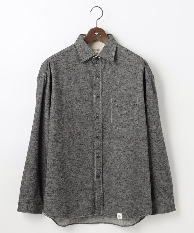 JOSEPH ABBOUD MOUNTAIN 【SPACE／UNISEX】OGスラブシャンブレー シャツ グレー系