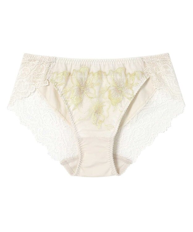 AMPHI ショーツ 【ふわふわブラ】 BYJ380とペア アウターにひびきにくい(裾) PYJ180 アンフィ／ワコール イエロー