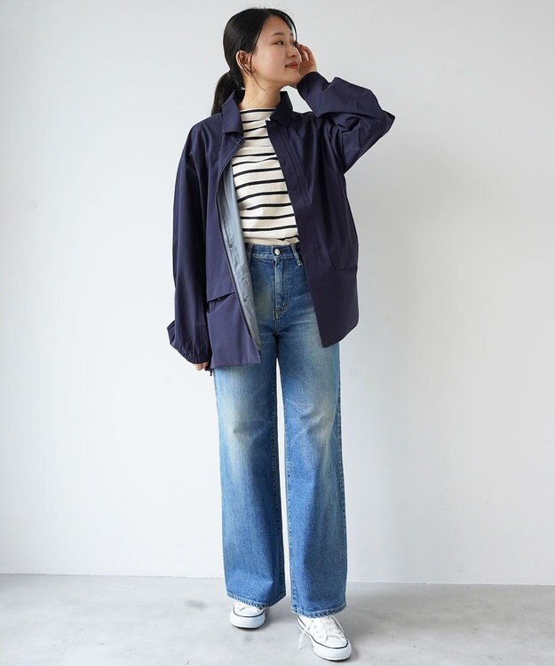 F/ACSION BUKE JK コーチジャケット NAVY