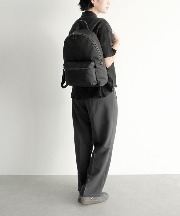 ACE BAGS & LUGGAGE ace. レノウ ビジネスリュック A4サイズ 13.3インチPC収納 2気室 ミニポーチ 20101 エース ジェットブラック