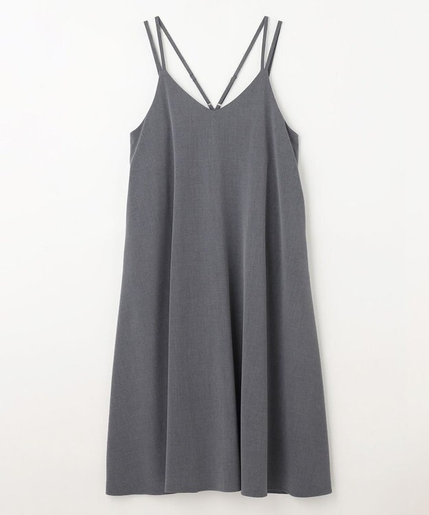 ANY 【洗濯機可能/ストレッチ】ウールライクキャミワンピース グレー