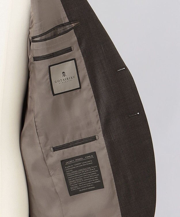 GOTAIRIKU 【Loro Piana Fabri】365 3ピーススーツ ダークブラウン系4