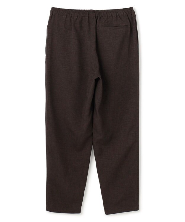 UNFILO MENS リネンライク イージーテーパード ブラウン