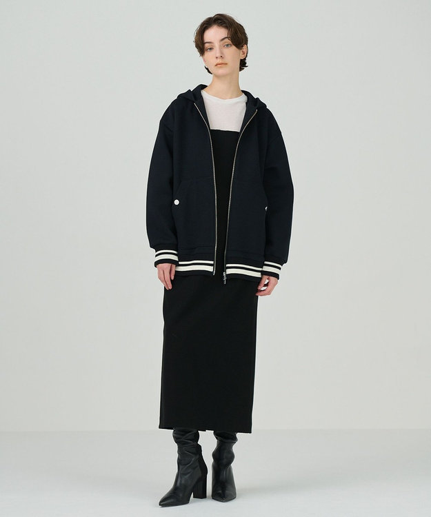 GRACE CONTINENTAL ダンボールニットフーディー ブラック