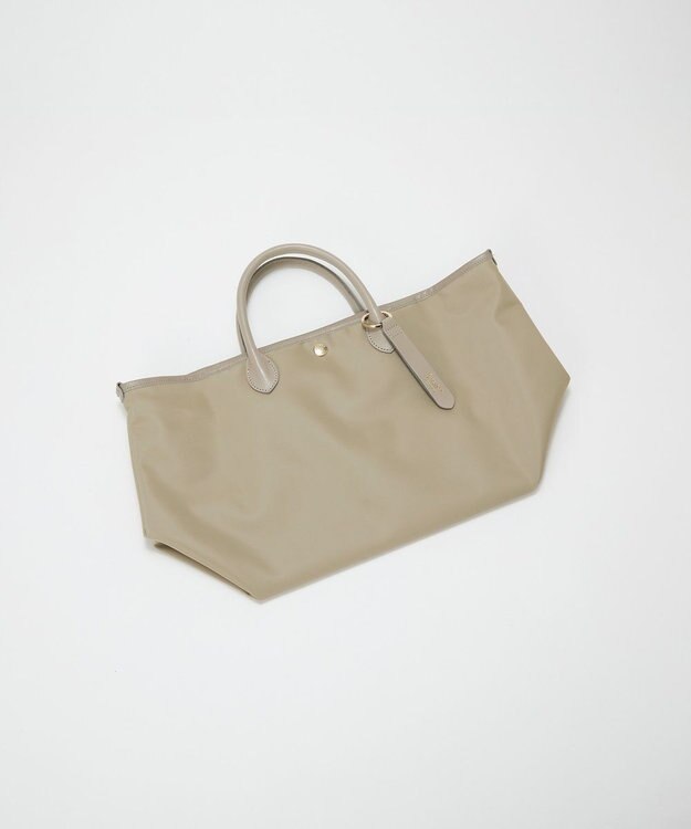 TOPKAPI 【Breath TOPKAPI】ナイロン レザーハンドル シンプル トートバッグ / 軽量 / A4対応 グレージュ