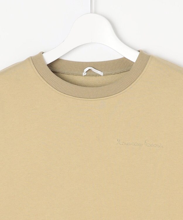 Feroux 【セットアイテム】裏毛プルオーバー×ランダムプリーツ スカート ベージュ系