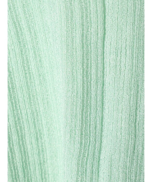 earth music&ecology シアー配色リブプルオーバー Green