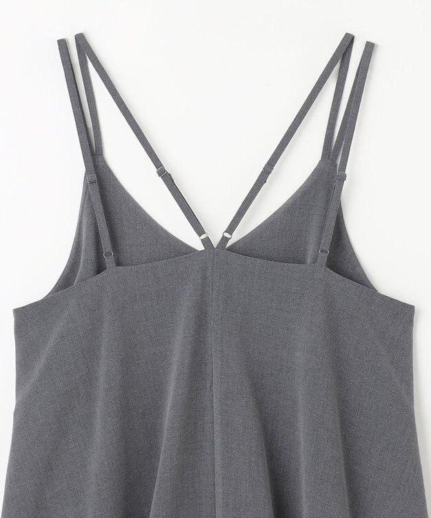 ANY 【洗濯機可能/ストレッチ】ウールライクキャミワンピース グレー