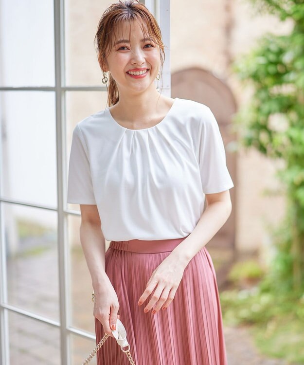 ANY SIS S 【吸水速乾・UVケア・接触冷感】コンフォートジャージークリア カットソー オフホワイト