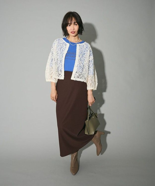 Green Parks ２ＷＡＹ　コードレースブラウス Ivory