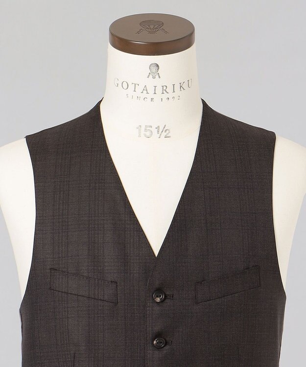 GOTAIRIKU 【Loro Piana Fabri】365 3ピーススーツ ダークブラウン系4