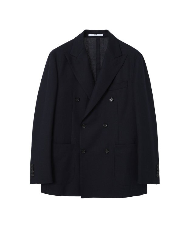 DAKS ウールダブルブレストブレザー ラベンダー