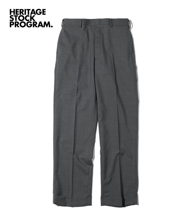 J.PRESS MEN 【J.PRESS ORIGINALS】Peppin Mertno Tropical Piped Stem Trousers / Japan Made グレー系