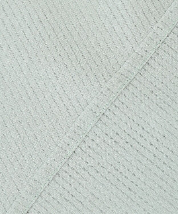 ANY SIS 【洗える】シアーストライプ ブラウス ミント