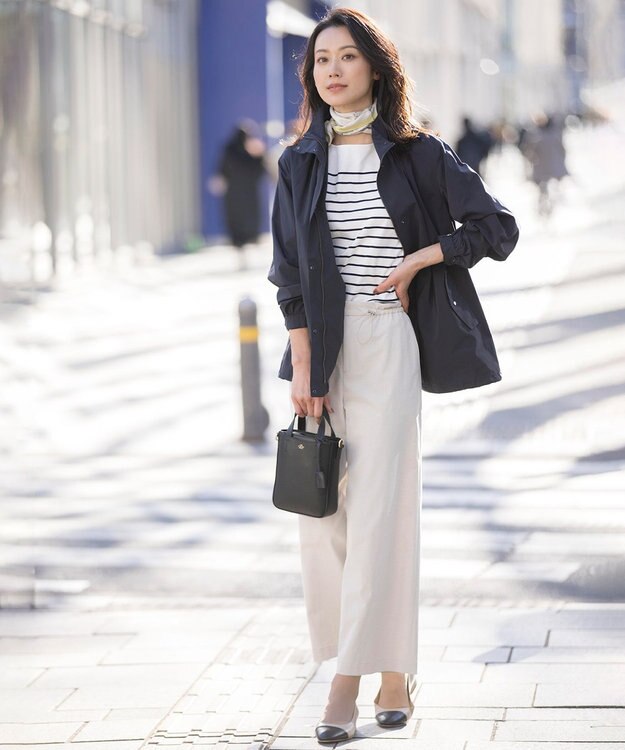 J.PRESS LADIES Sud de la France スクエア スカーフ ライトグレー系5