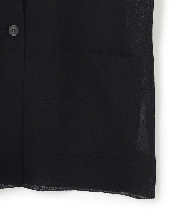 BEIGE， PYRRHOT / シアーコンビ ニットジャケット Black