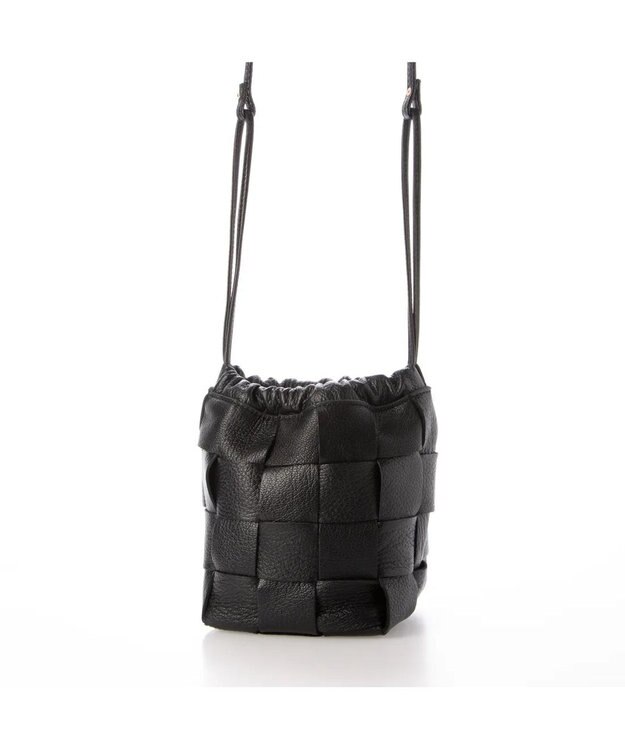 UNBILLION perche サスティナブルメッシュドロストショルダーバッグS ブラック