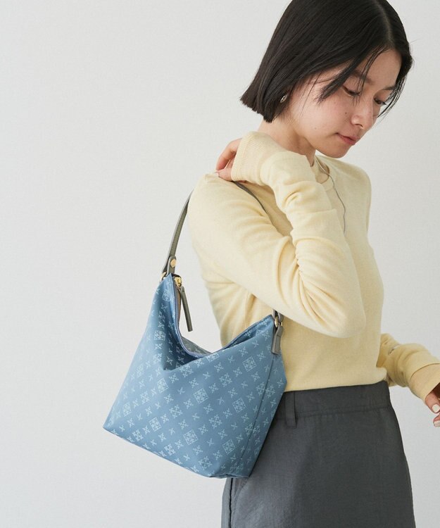 russet スタンダードミニショルダーバッグ <ナイロンジャガード>(CE-1627) DustyBlue