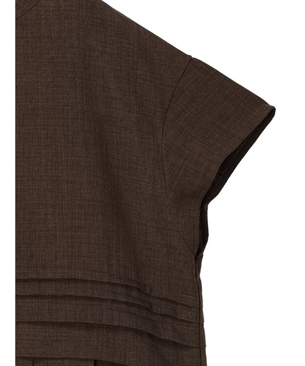 Green Parks プリーツヘムタックチュニック Brown