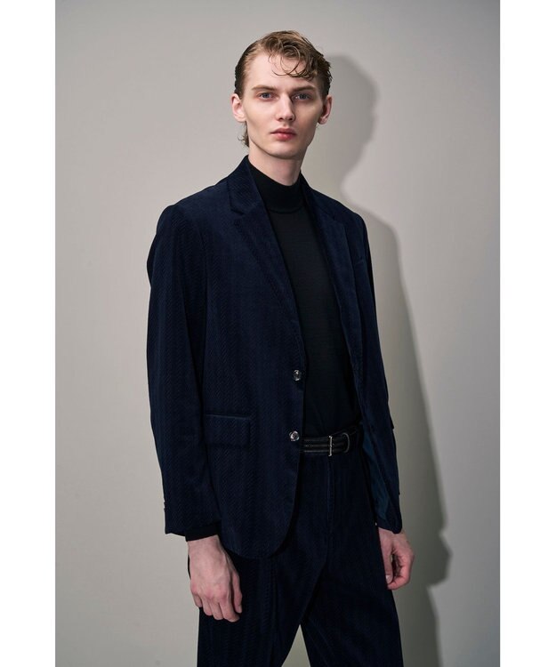 JOSEPH HOMME 【HIGH GRADE LINE】コーデュロイジャガード / BOND ネイビー系