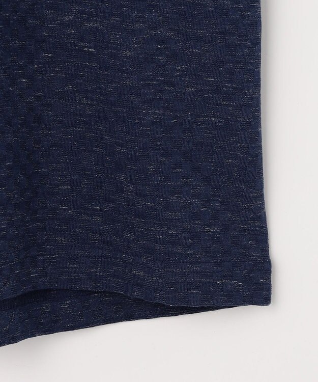 JOSEPH ABBOUD 【上質な肌触りと美しい光沢感 】ブロックリンクス 長袖Ｔシャツ　26SSモデル ダルブルー系