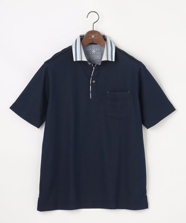JOSEPH ABBOUD 【愛されて21年！オーガニックコットン使用】ダディ ポロシャツ ネイビー系