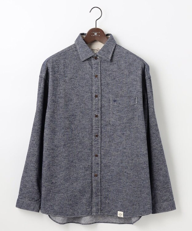 JOSEPH ABBOUD MOUNTAIN 【SPACE／UNISEX】OGスラブシャンブレー シャツ サックスブルー系